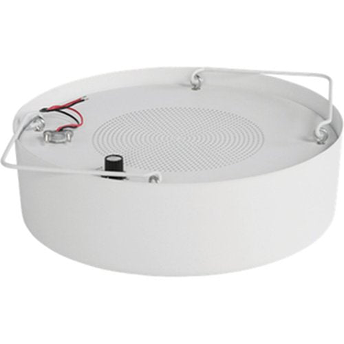 AtlasIED M1000R-W 8" Dual-Cone Sound Masking Speaker with 4W 70V Transformer and Enclosure, White