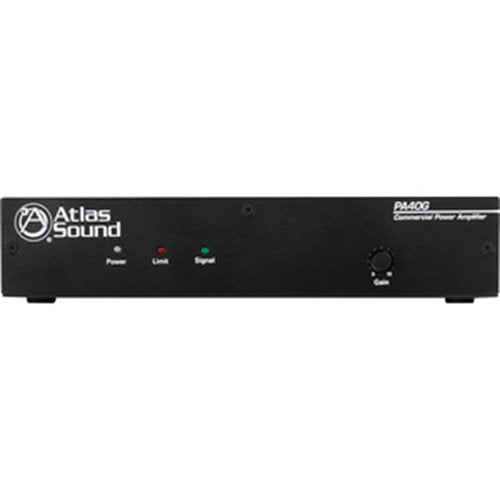 AtlasIED PA40G Single Channel, 40W Power Amplifier with Global Power Supply