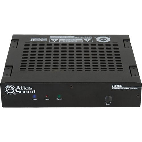 AtlasIED PA40G Single Channel, 40W Power Amplifier with Global Power Supply