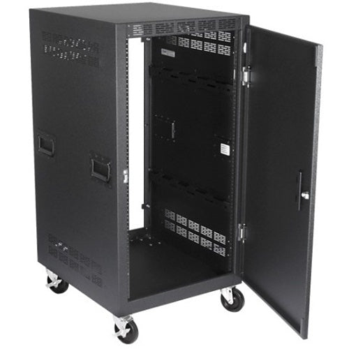 AtlasIED RX21-25SFD Mobile Equipment Rack, 21RU, 25"