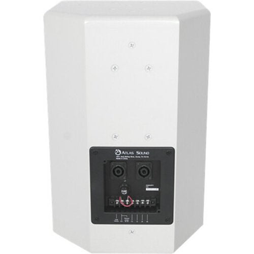 AtlasIED SM8CXT-W 8" 2-Way Compression Driver Coaxial Surface Mount Speaker with 60W 70V Transformer, White