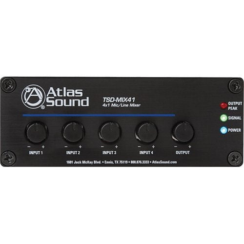 AtlasIED TSD-MIX41 x Mic/Line Mixer