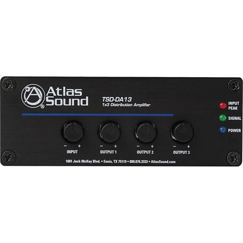 AtlasIED TSD-DA13 1x3 Distribution Amplifier
