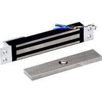DynaLock 2600-AMB-DYN-MB-US28 2600-AMB-DYN-MB 2600 Series 650 lb Single Mortise Mini Electromagnetic Lock with Dynastat force Sensor, Satin Aluminum