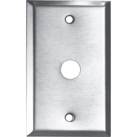 Edwards Signaling 147-1 Push Button Plate, 1-Gang, for Mounting 620 and 690 Series 5/8" (16mm) Buttons, Stainless Steel