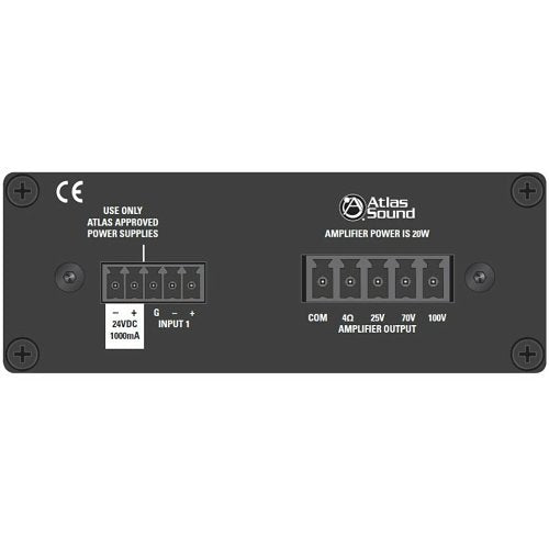 AtlasIED TSD-PA20VG 20W Mono 4O 25V, 70.7V, 100V Power Amplifier
