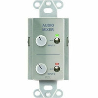 RDL DS-RC2M Series Remote Audio Mixing Control with Muting Button Toggles, Stainless Steel