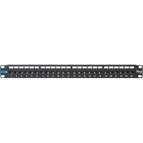 ICC ICMPP24CP6 CAT6 24-Port Feed-Through Patch Panel, 1U RMS