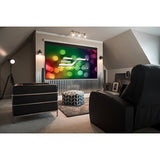 Elite Screens M100H Manual Series 100" Pull-Down Projection Screen for Wall or Ceiling, MaxWhite 2, 16:9