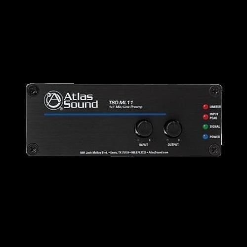 AtlasIED TSD-ML11 Mic/Line Preamp 1x1 Amplifier, Black