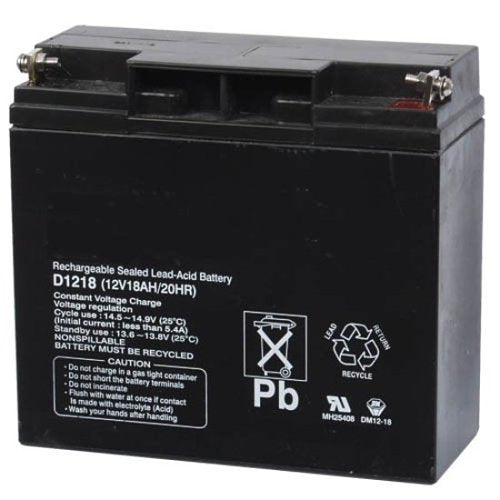 Bosch D1218 12VDC 18Ah Rechargeable Sealed Lead Acid Battery