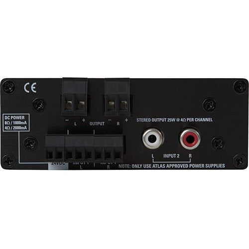 AtlasIED TSD-PA252G 2-Channel Power Amplifier, 25W at Ohms