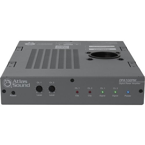 AtlasIED DPA-102PM 2-Channel 100W 4O Networkable Pole Mount Power Amplifier