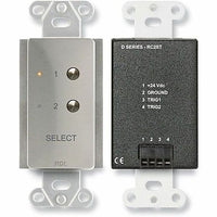 RDL DS-RC2ST Series 2-Channel Remote Control for STICK-ON Audio or Video Sources, Stainless Steel