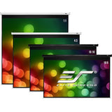 Elite Screens M120H Manual Series 120" Pull-Down Projection Screen for Wall or Ceiling, MaxWhite 2, 16:9