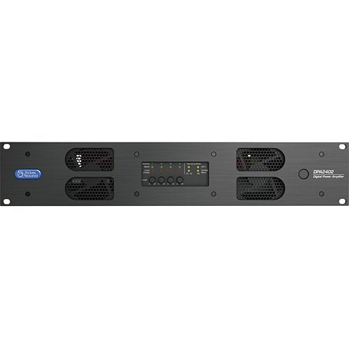 AtlasIED DPA2402 2400W Networkable Multi-Channel Power Amplifier with Optional Dante Network Audio