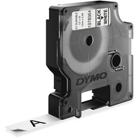 DYMO 1978364 Label Maker, D1 DU 12MMX5M 1/2" X18' BK/WH Global - DYMO