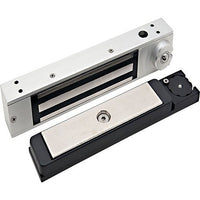 DynaLock 2511-EWT-US28-DSM 2511-EWT 2500 Series 650 lb Mini-Mag Single Early Warning Electromagnetic Lock for Outswing Door, Satin Aluminum