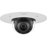 Hanwha XND-8082RF X-Series 5MP IR Flush-Mount Indoor Dome Camera, 3.6-9.4mm Varifocal Lens, White