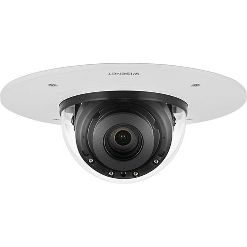 Hanwha XND-8082RF X-Series 5MP IR Flush-Mount Indoor Dome Camera, 3.6-9.4mm Varifocal Lens, White
