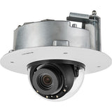 Hanwha XND-8082RF X-Series 5MP IR Flush-Mount Indoor Dome Camera, 3.6-9.4mm Varifocal Lens, White
