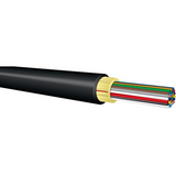 OCC DX012DSLX9YR DX Series 12 Fiber Single-mode Fiber Optic Cable, Ultra-Fox Cable, I/O, 900um, 6.5mm OD