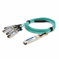 AddOn QSFP4SFP25GAOC15M-AO Cisco® QSFP-4SFP25G-AOC15M Compatible TAA Compliant 100GBase-AOC QSFP28 to 4xSFP28 Direct Attach Cable (850nm, MMF, 15m)