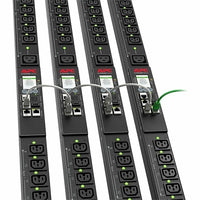 APC APDU9981EU3 Rack Mount PDU 9000 Switched, ZeroU, 21-Port C13, 3-Port C19, 11.0kW, 230V