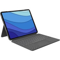 Logitech 920-010097 Combo Touch for iPad Pro 12.9 inch Backlit Detachable Keyboard Case with Trackpad, Oxford Grey