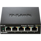 D-Link DGS-105GL 5-Port Gigabit Desktop Switch, Metal