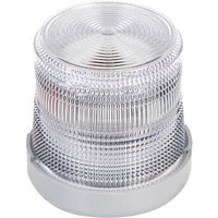 Edwards Signaling 48FINC-N5-25WH Flashing Halogen Beacon, 120VAC 50/60Hz, 0.2A, Clear