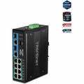 TRENDnet TI-BG104 10-Port Industrial Gigabit PoE+ DIN-Rail Switch