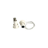 Edwards Signaling 1078C-M Recessed Steel Door Magnetic Contact with Wire Leads, 3/4" Diameter, Closed Loop, 3/8" Gap Size, Brown