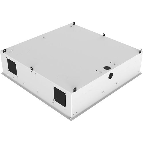 AtlasIED CR222 Ceiling-Mount Rack with 2RU, Standard-Width, AmbiTILT Shelf and Integrated AC Power Pack with Auto Sensing "On-Off", without Projector Pole Adapter