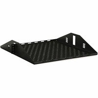2U Vented Center Mount Shelf, Black