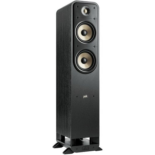 Polk Audio ES55 300368-01-00-005 Signature Elite Series High-Resolution Floor Standing Tower Speaker, Black