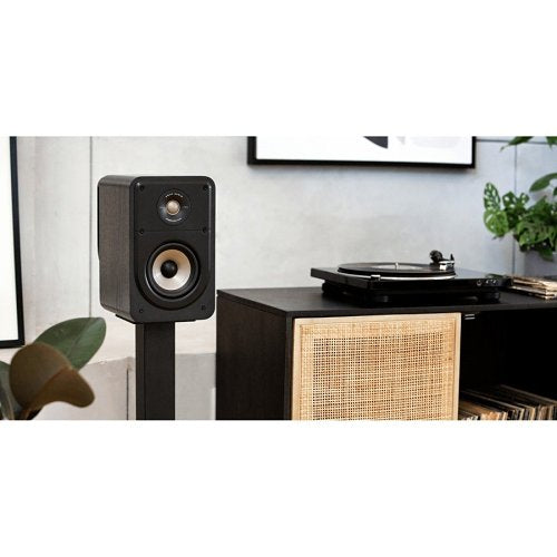 Polk Audio ES15 Signature Elite Series High-Resolution Compact Bookshelf Speakers, Pair, Black