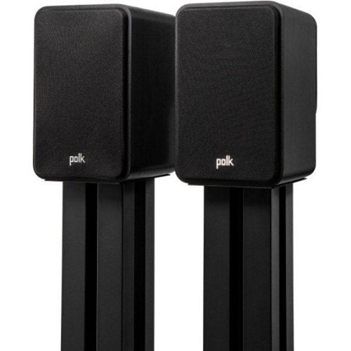 Polk Audio ES15 Signature Elite Series High-Resolution Compact Bookshelf Speakers, Pair, Black