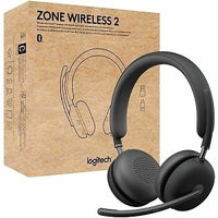 Logitech 981-001310 AI-Powered Headset for 2-Way Noise-Free Calls, Zone Wireless 2