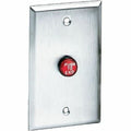 Schlage 701RD EX 5/8" Button, "Push to Exit", Red