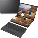 ASUS ZenBook Duo UX8407 UX8407AA-DS99T 14" Touchscreen Detachable Copilot+ PC 2 in 1 Notebook - 3K - 144 Hz - Intel Core Ultra 9 386H - 32 GB - 1 TB SSD - Moher Gray