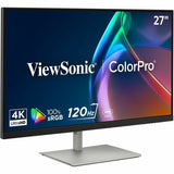 ViewSonic VP2766-4K 27 Inch 4K UHD ColorPro Monitor, IPS Display with 90W USB-C, 100% sRGB Pantone Validated, and 120Hz for Creative Work