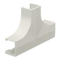 Hubbell PL1TC LANTrak Latching Raceway Tee Cover 3.15"x4.75"x1.11", Office White