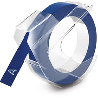 DYMO 520106 Self-Adhesive Glossy Labeling Tape for Embossers, DY EMB 3.3in-9mm 10 Pack Blue TAPE GLOBAL - DYMO