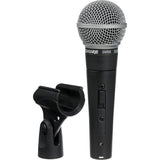 Shure SM58S Cardioid Microphone Kit - Includes Switch, Boom Stand, Cable, Case and Windscreen