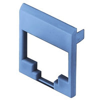 Hubbell SJFB Colored Face for HJS Series Jacks, 100-Pack, Blue