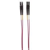 Hubbell DFHPCLCLCF6MVI Fiber Optic Patch Cord, Plenum Rated, MultiMode Duplex, LC-LC, OM4, 6M, Aqua