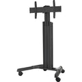 Chief LPAUB Series Large Fusion Manual Height Adjustable Mobile AV Cart (Black) For Displays 42-86"