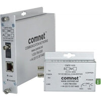 ComNet CNFE1002S1A Media Converter, A, ST Connector, Single Mode, Fiber, 100Mbps
