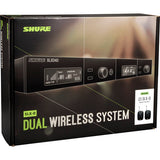 Shure SLXD14D Dual-Channel Digital Wireless Bodypack System with No Mics (H55: 514 to 558 MHz)